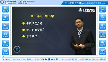 2014年注會《公司戰略與風險管理》預習班杭建平老師免費課程