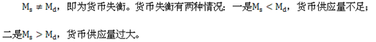 2014年中級經濟師金融專業知識：貨幣均衡