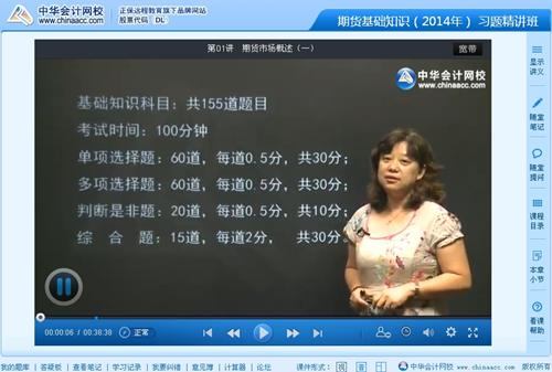 2014期貨從業考試《期貨基礎知識》習題班劉荔老師高清課程