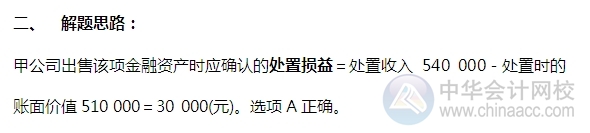 2015注會“借題發揮”會計篇：交易性金融資產