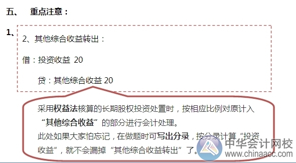 2015注會“借題發揮”會計篇：長期股權投資處置