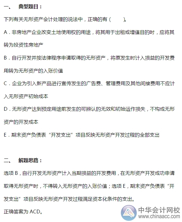 2015注會“借題發揮”會計篇：無形資產（初始計量）