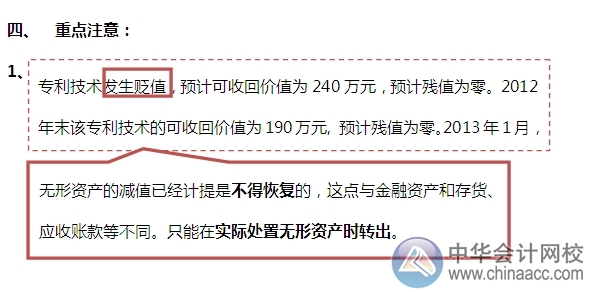 2015注會“借題發揮”會計篇：無形資產（處置）