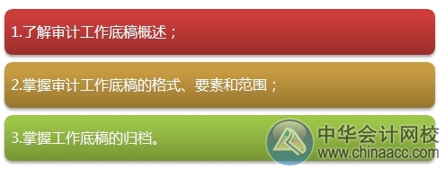 2015注會“借題發揮”審計篇匯總：第六章審計工作底稿