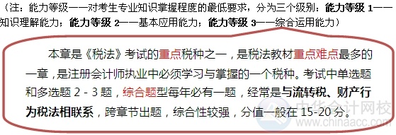 2015注會“借題發揮”稅法篇匯總：第十章企業所得稅法
