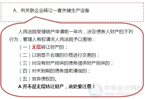 2015注會“借題發揮”經濟法篇：破產撤銷