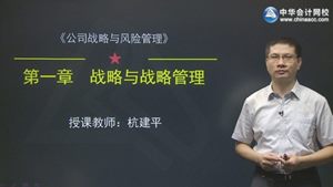 2015注會公司戰略杭建平考點串講班