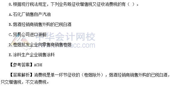 2016年稅務師《稅法一》多選題及參考答案(考生回憶版)