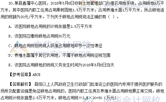 2016年稅務(wù)師《稅法二》多選題及參考答案(考生回憶版)