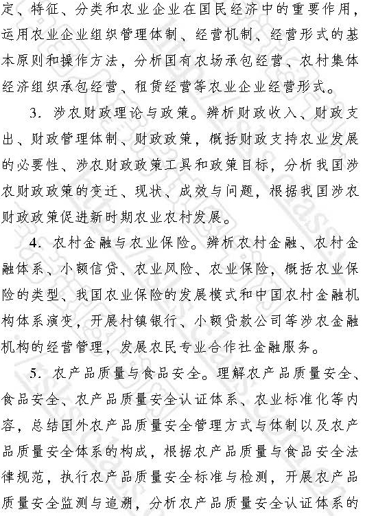 2017年中級經濟師《農業專業》大綱2