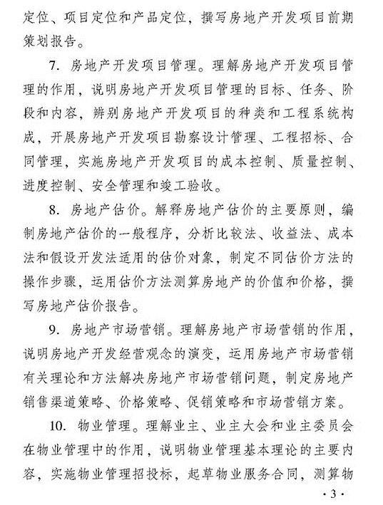 2018年度經濟師考試中級房地產考試大綱