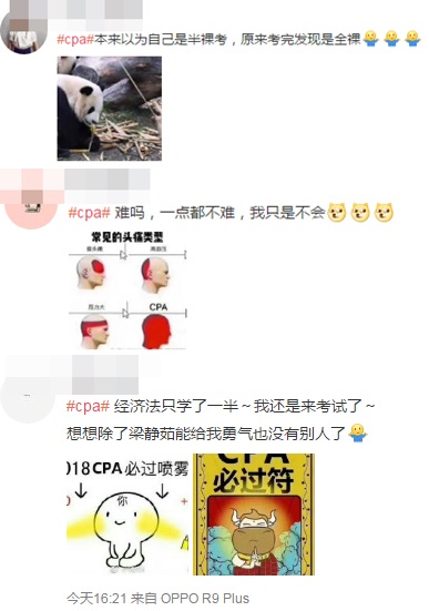注會(huì)考生都是戲精！可以認(rèn)真點(diǎn)嗎？給CPA一個(gè)面子好不...