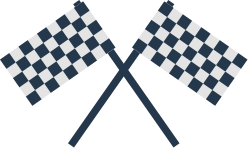 體育戶外交叉旗子分割線,速度與激情