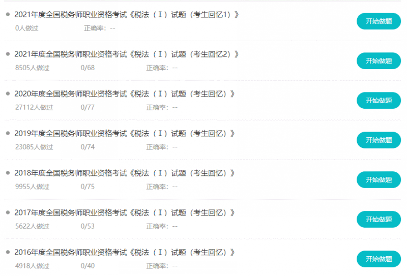 稅務師歷年試題