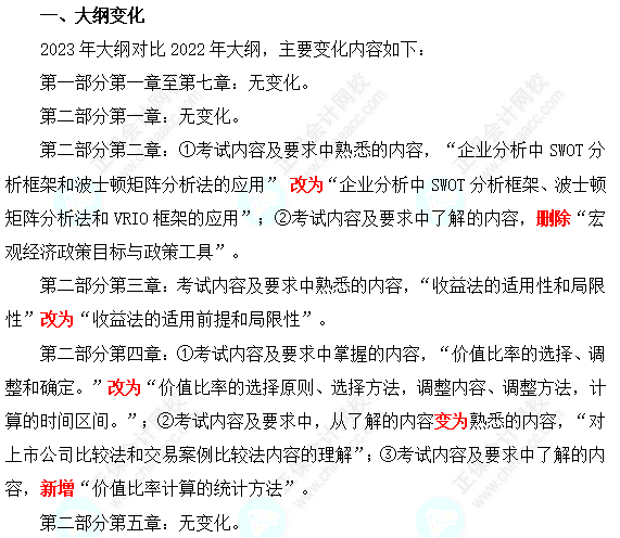 2023年資產(chǎn)評(píng)估師《資產(chǎn)評(píng)估實(shí)務(wù)(二)》考試大綱變動(dòng)解讀 2023年資產(chǎn)評(píng)估師《資產(chǎn)評(píng)估實(shí)務(wù)(二)》考試大綱變動(dòng)解讀