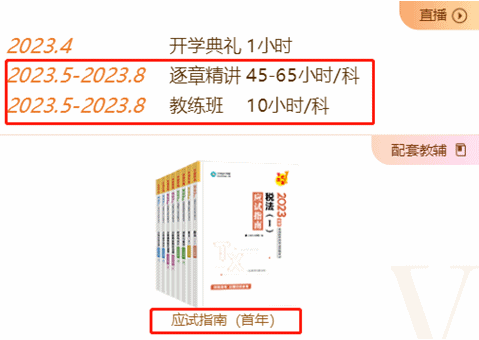 稅務(wù)師VIP班課程安排 稅務(wù)師VIP班課程安排
