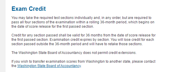 華盛頓發(fā)布通知需要36個月考過四科! 華盛頓發(fā)布通知需要36個月考過四科!