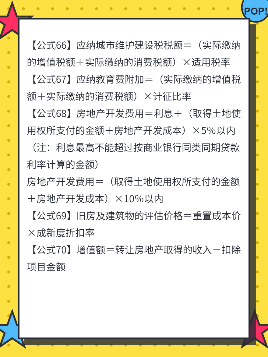 稅法一87條必背公式（61-70）