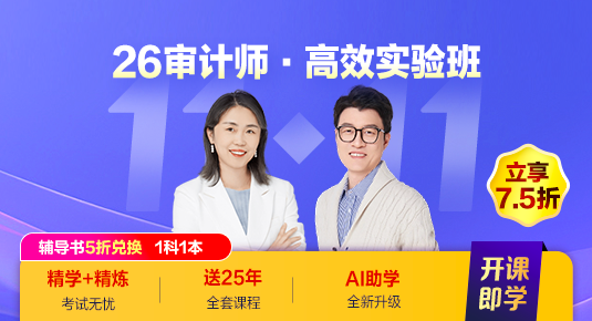 審計(jì)師高效實(shí)驗(yàn)班